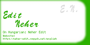 edit neher business card